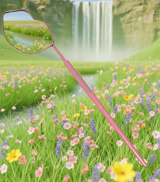 Pink Eyelash Lip Mirror