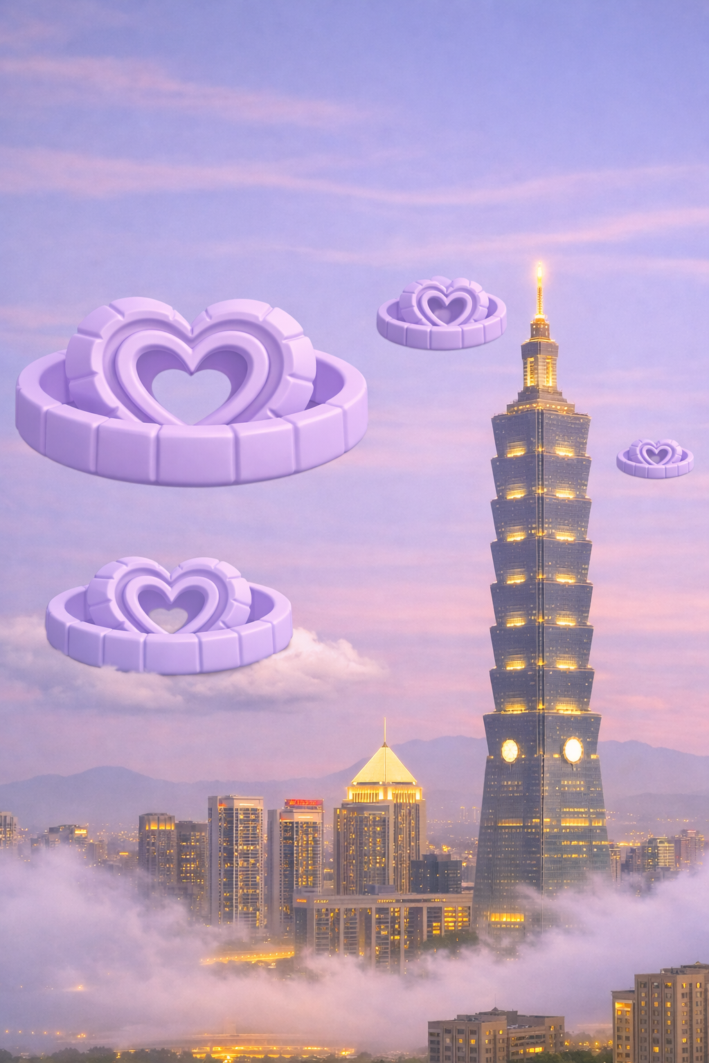 Heart Glue Rings (50 Peices)